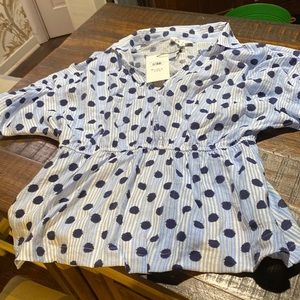 THML blue top .Size M.